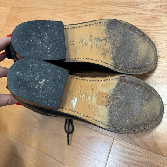 Whyred Black Leather Combat Lace Up Boots - Picture 6 of 12